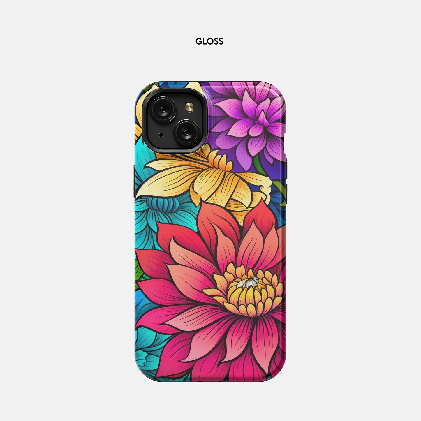 iPhone 15 Plus MagSafe Tough Case - Bright Daisy