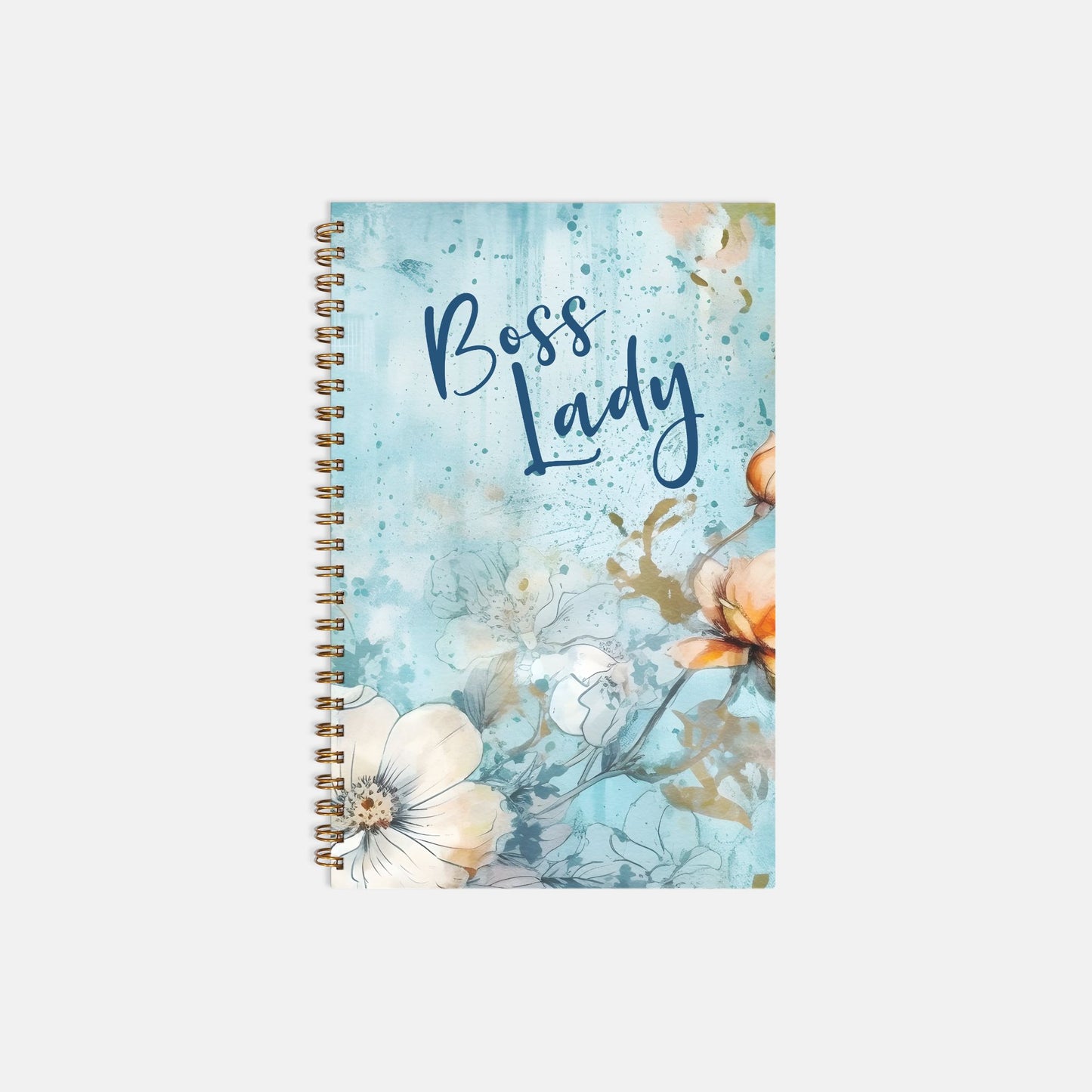 Notebook Hardcover Spiral 5.5 x 8.5 - Boss lady Classy 01