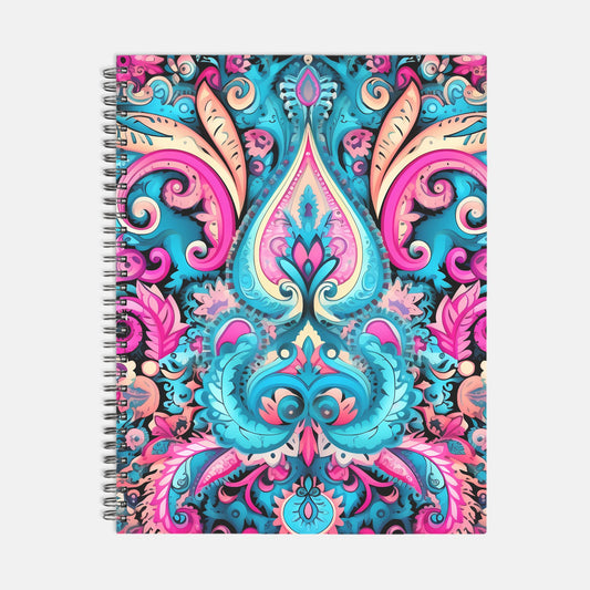 Notebook Softcover Spiral 8.5 x 11 - Colorful Design