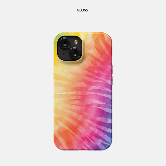 iPhone 15 Slim Case - Rainbow Tie Dye