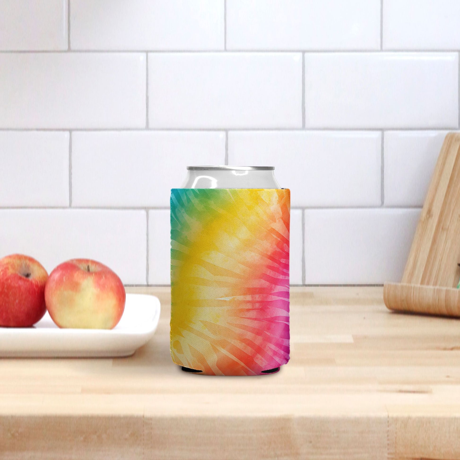 Brighten up your beverage with the Can Cooler - Rainbow Tie Dye from Designs On The Go. This vibrant, eye-catching design keeps your drink chilled while adding a pop of color to any occasion. Perfect for parties, picnics, or everyday use, stay cool and stylish with Designs On The Go.