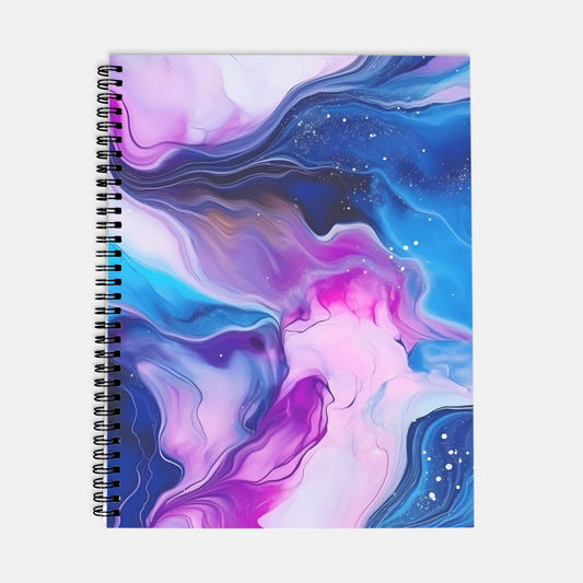Planner Hardcover Spiral 8.5 x 11 - Jewel Tone Marble