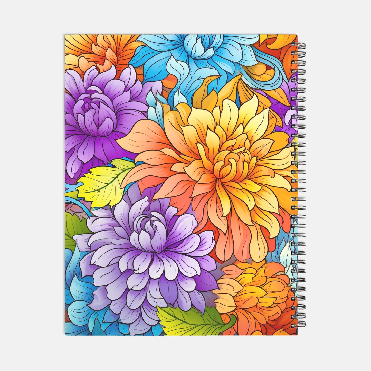 Notebook Hardcover Spiral 8.5 x 11 - Golden Wonder