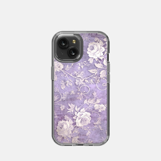 iPhone 15 Clear Case - Vintage Rose