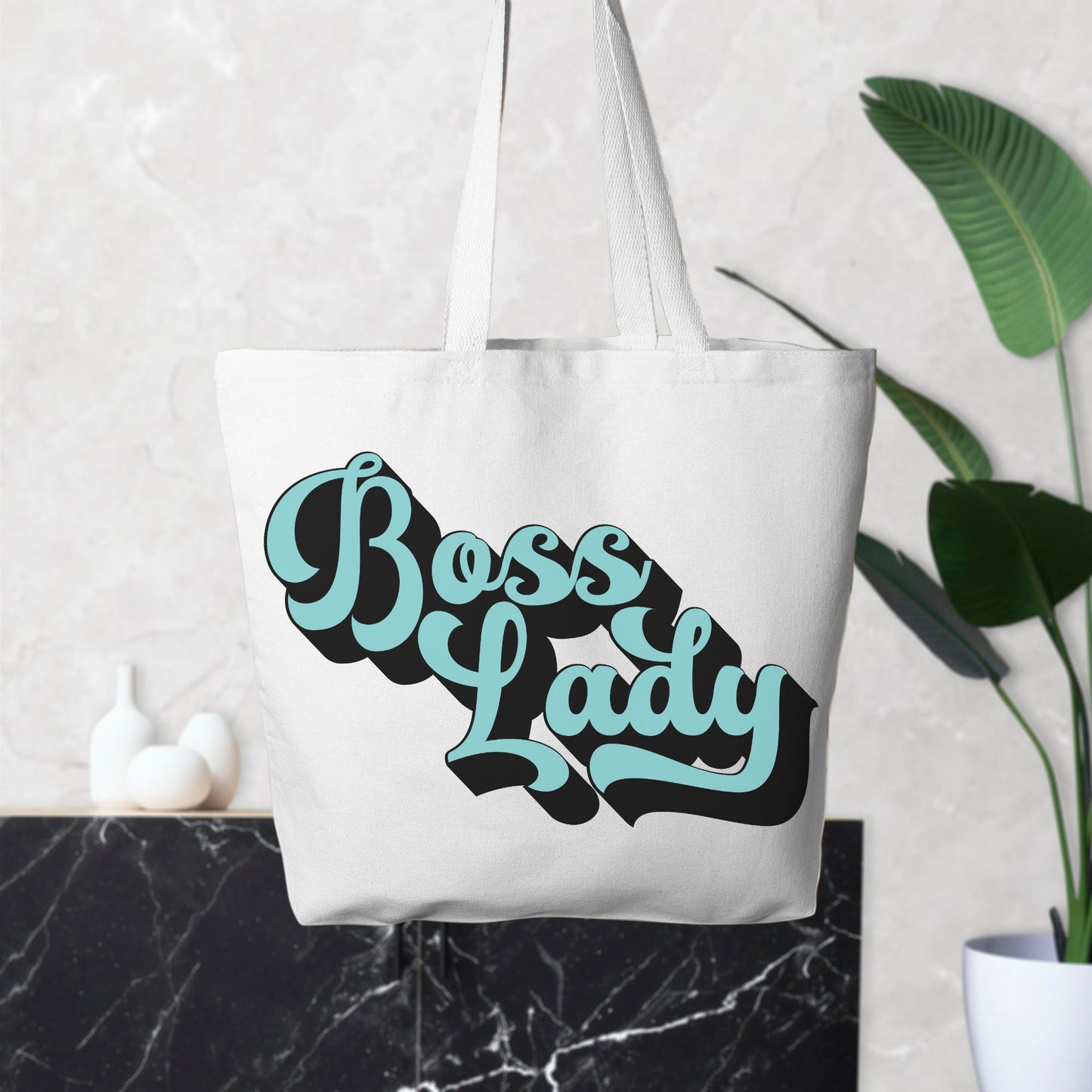 Oversized Tote - Boss Lady Retro