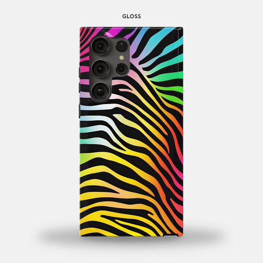 Samsung Galaxy S23 Ultra Tough Case - Rainbow Zebra