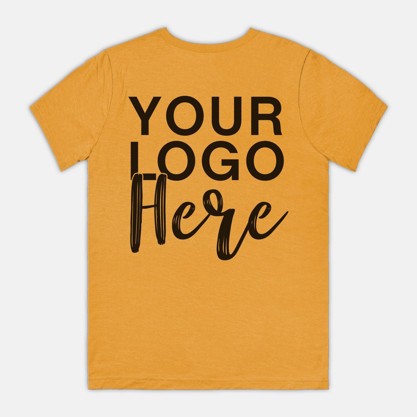 Maximize brand visibility with Bella Canvas Unisex Tee 3001CVC - Logo Only - Front & Back, from Designs On The Go. Elevate your style with this double-sided design, showcasing your logo prominently on both sides for maximum impact and recognition.