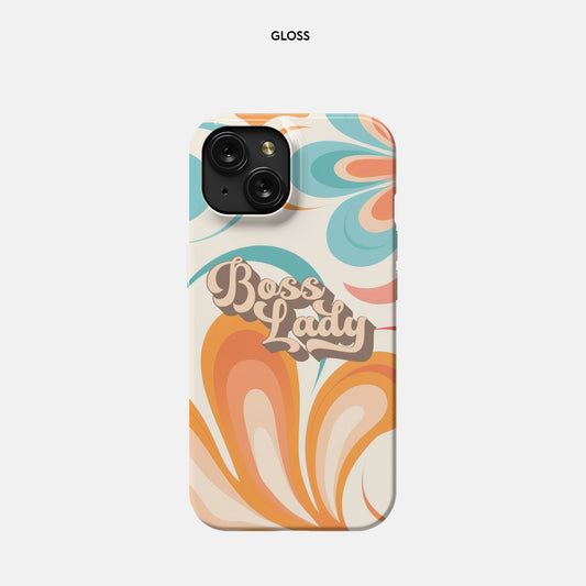 iPhone 15 Slim Case - Boss Lady Retro Flower