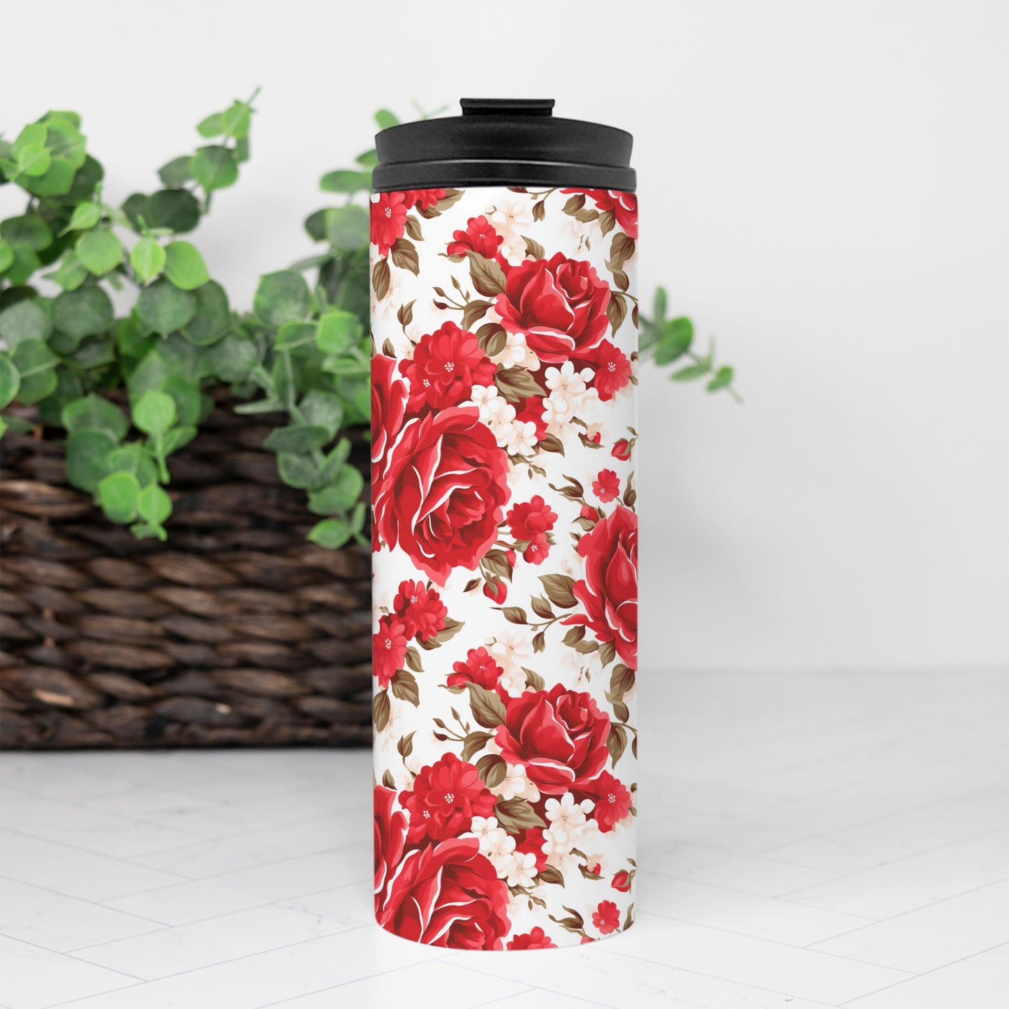 Thermal Tumbler 16 oz. - Red Roses