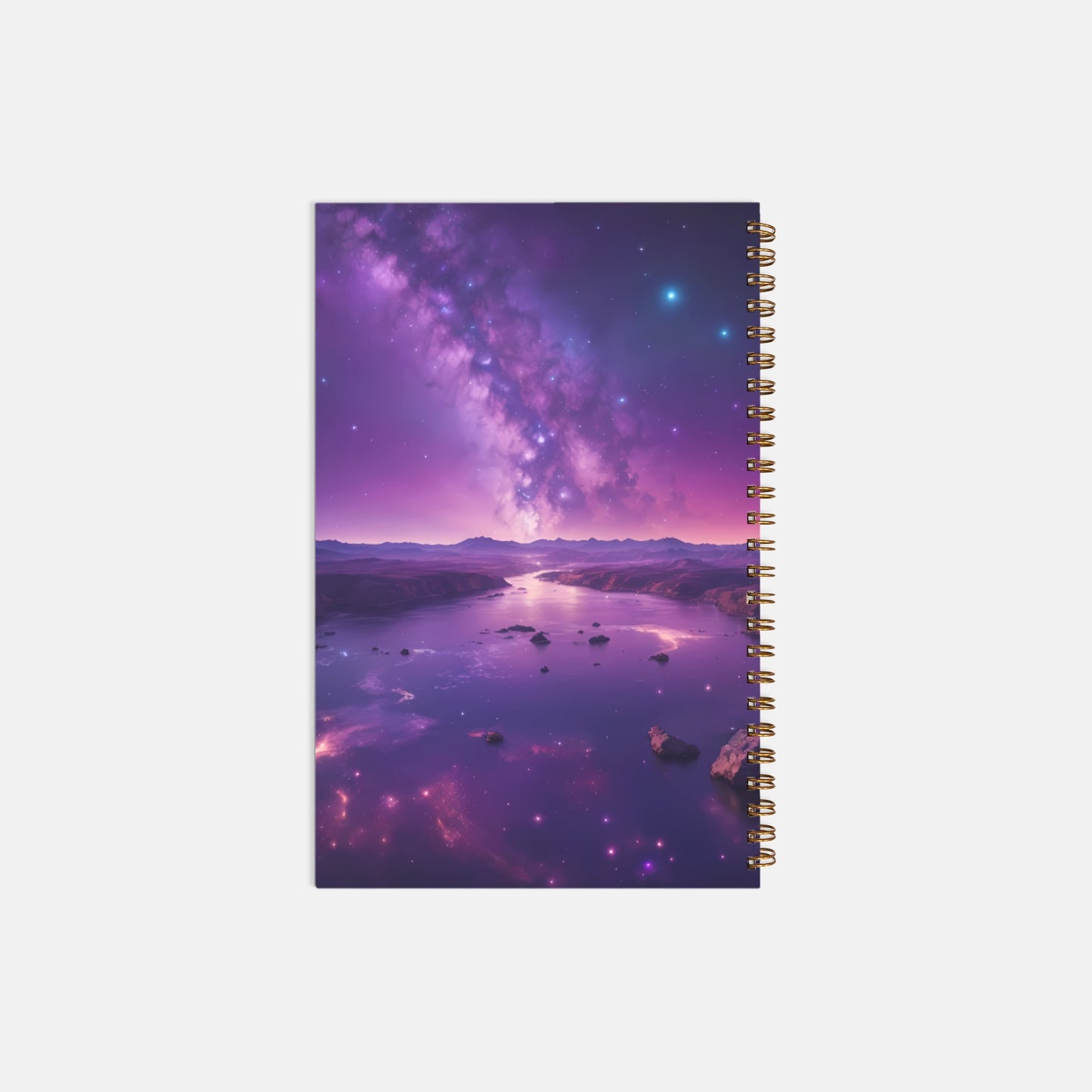 Notebook Softcover Spiral 5.5 x 8.5 - Milky Way River