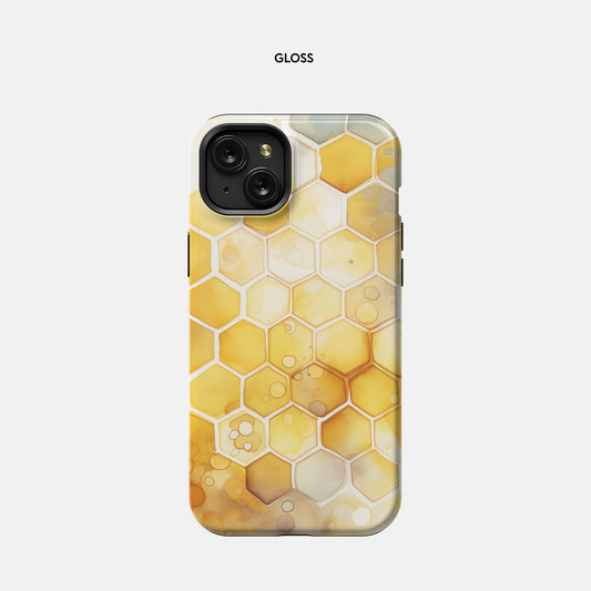 iPhone 15 Plus Tough Case - Beehive Splash