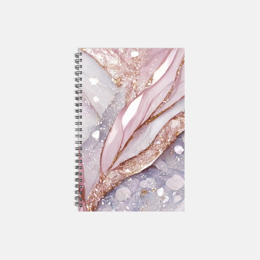 Notebook Softcover Spiral 5.5 x 8.5 - Pastel Stonework