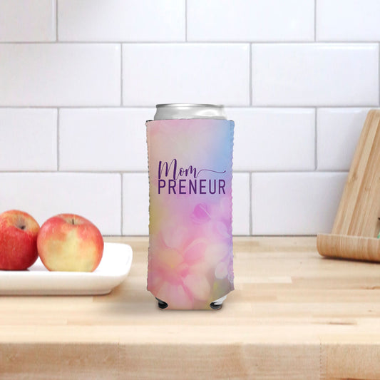 Slim Can Cooler - Mompreneur Fantasy Flowers