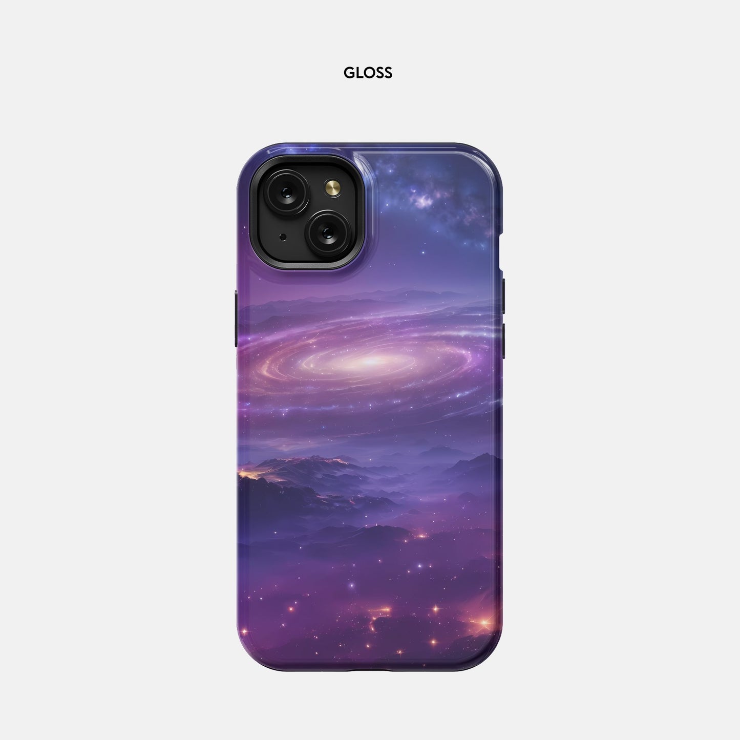 iPhone 15 Plus MagSafe Tough Case - Night Sky Mountains