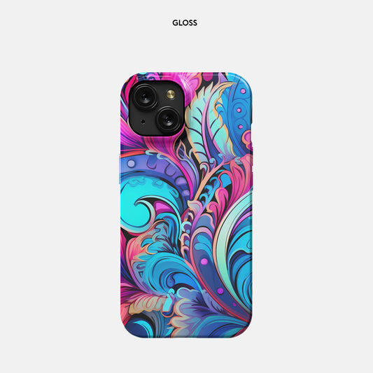 iPhone 15 Slim Case - Feathers N Florals