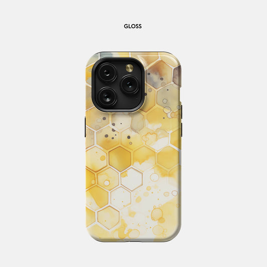 iPhone 15 Pro Tough Case - Beehive Splash