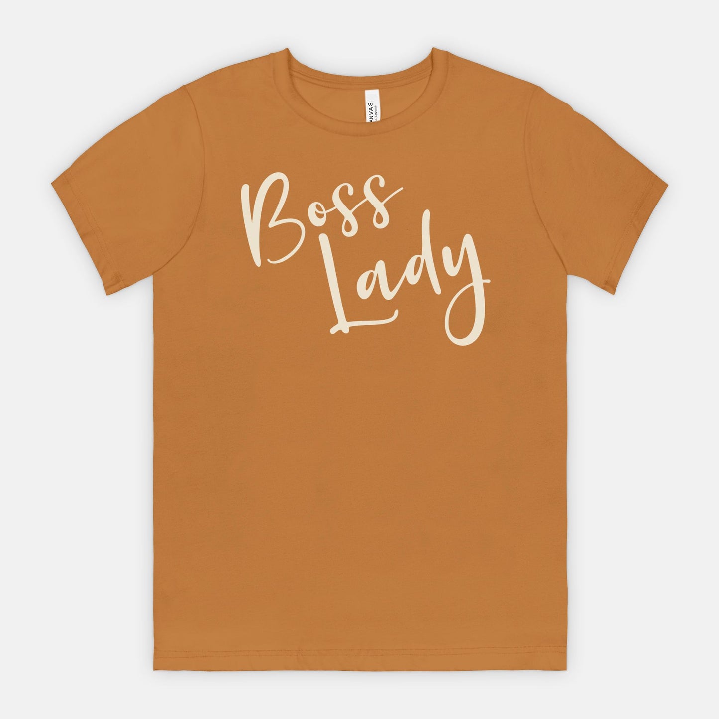 Elevate your wardrobe with Bella Canvas Unisex Tee 3001 - Boss Lady Classy, from Designs On The Go. Make a statement effortlessly.