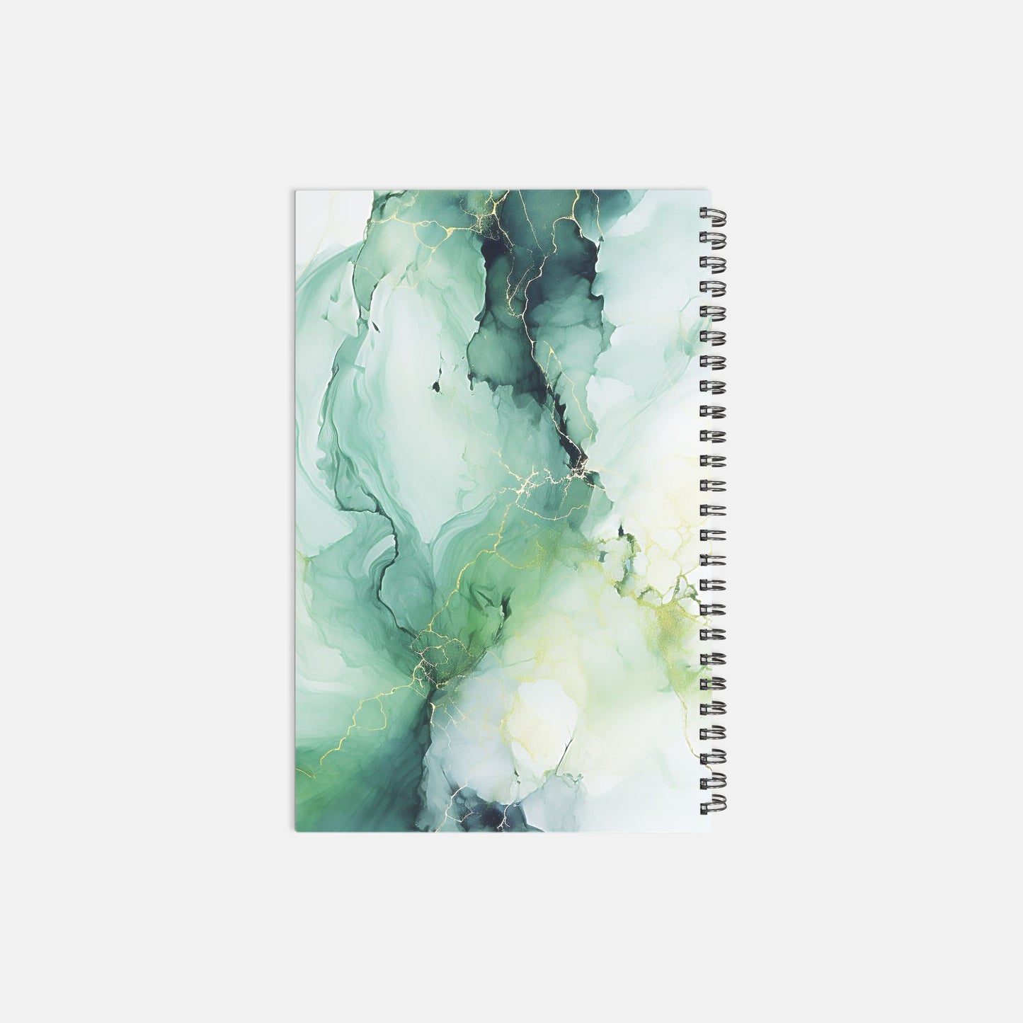 Planner Hardcover Spiral 5.5 x 8.5 - Green Marble