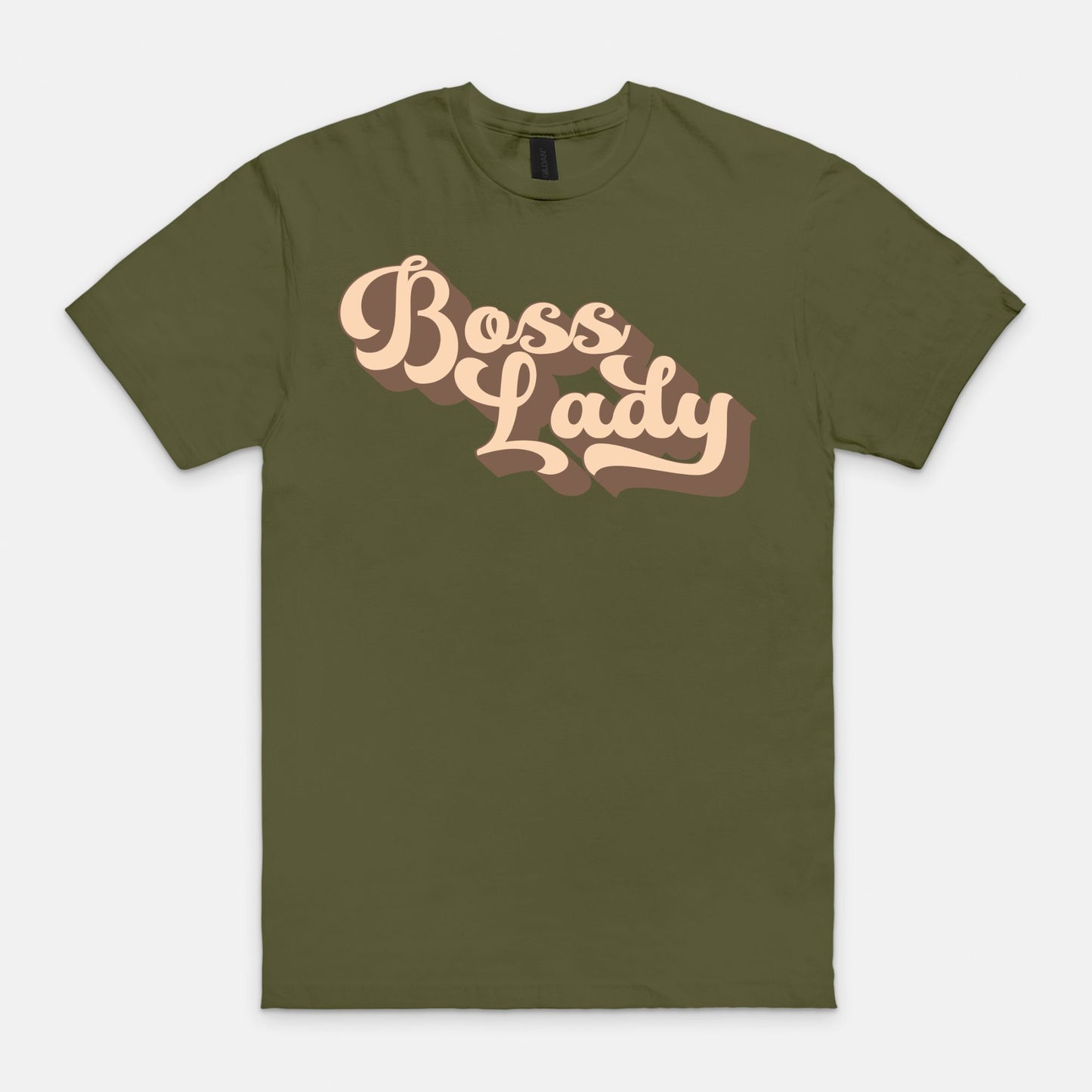 Unisex Soft-style T-Shirt Gildan 64000 - Boss Lady Retro