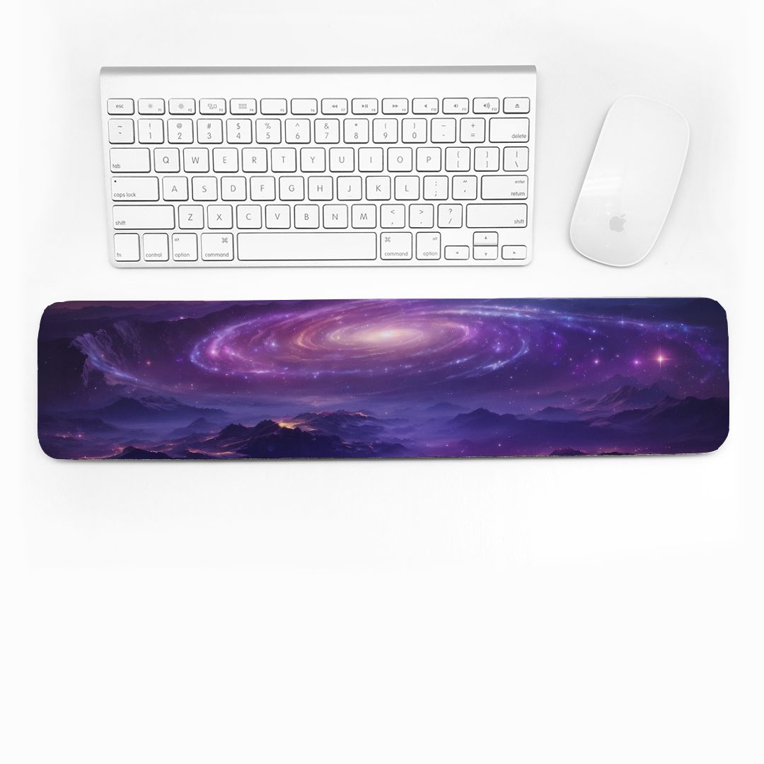 Keyboard Wrist Pad Rest - Night Sky Mountains