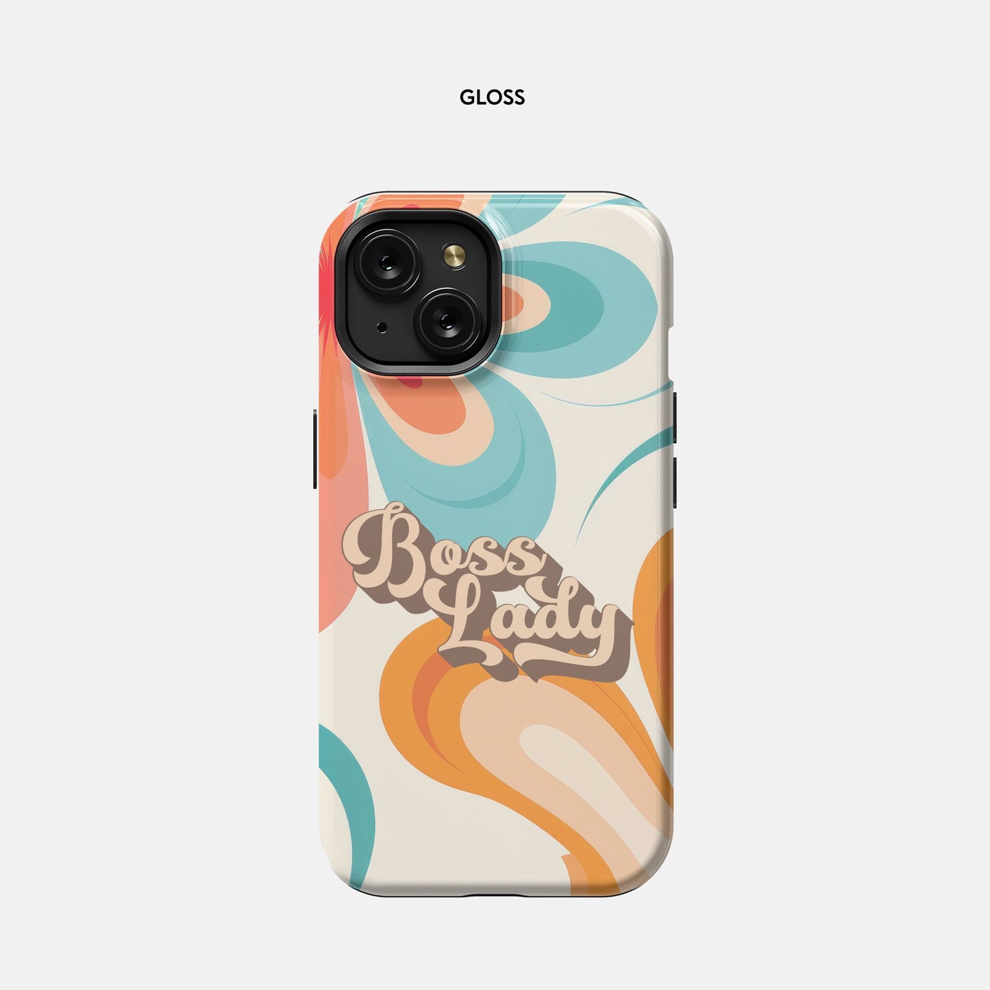 iPhone 15 Tough Case - Boss Lady Retro Flower