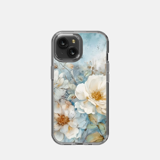 iPhone 15 Clear Case - Vintage Blue