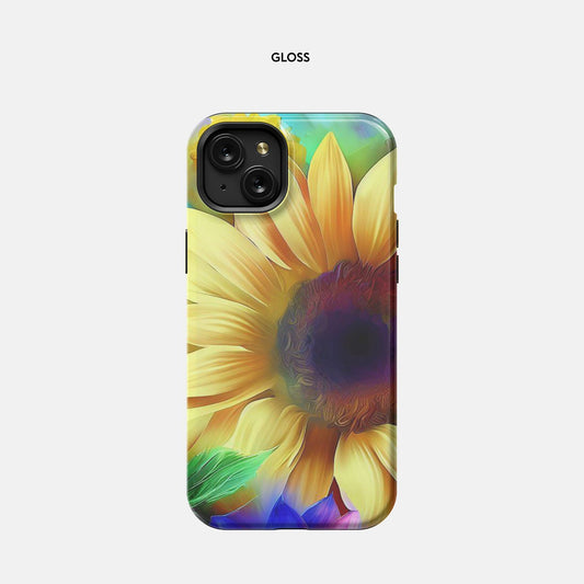 iPhone 15 Plus MagSafe Tough Case - Sunflower Color