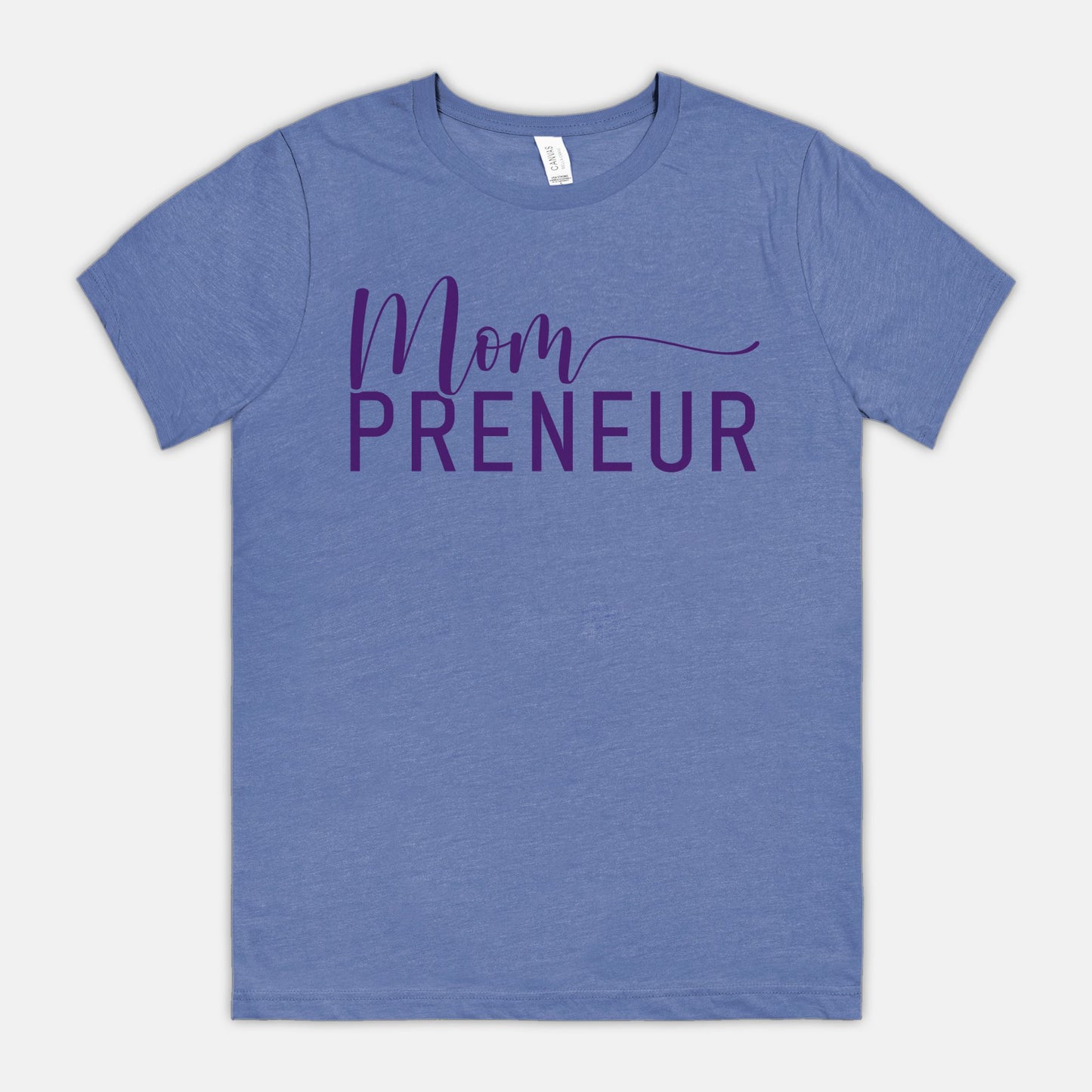 Celebrate mompreneurship with Bella Canvas Unisex Tee 3001CVC - Mompreneur, from Designs On The Go. Elevate your style and business spirit with this comfortable, chic design that honors the dedication and hustle of entrepreneurial moms.