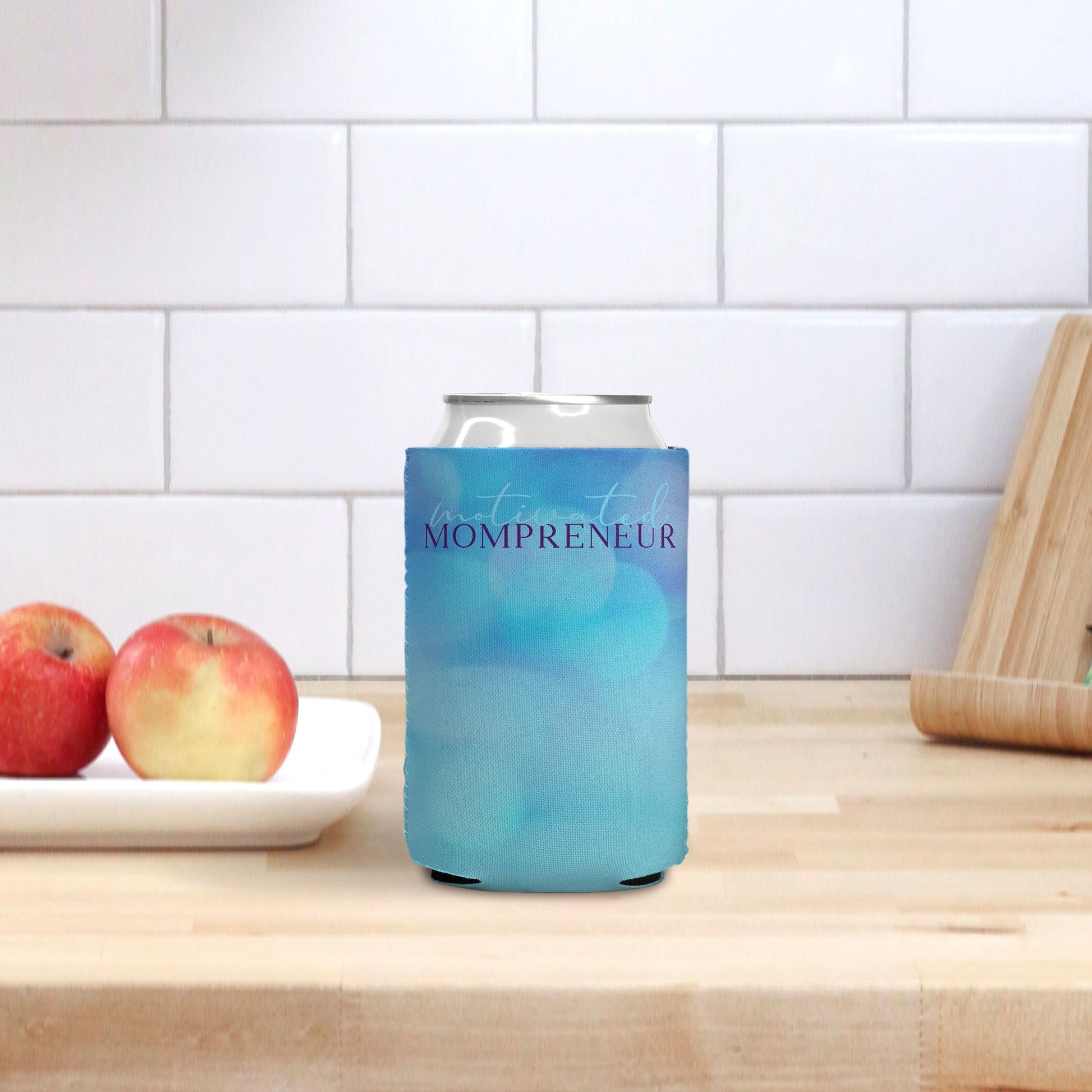 Elevate your beverage game with our Motivated Mompreneur Icy Ocean Can Cooler from Designs On The Go. Stay refreshed and inspired with this stylish accessory, perfect for keeping drinks cool in any setting.