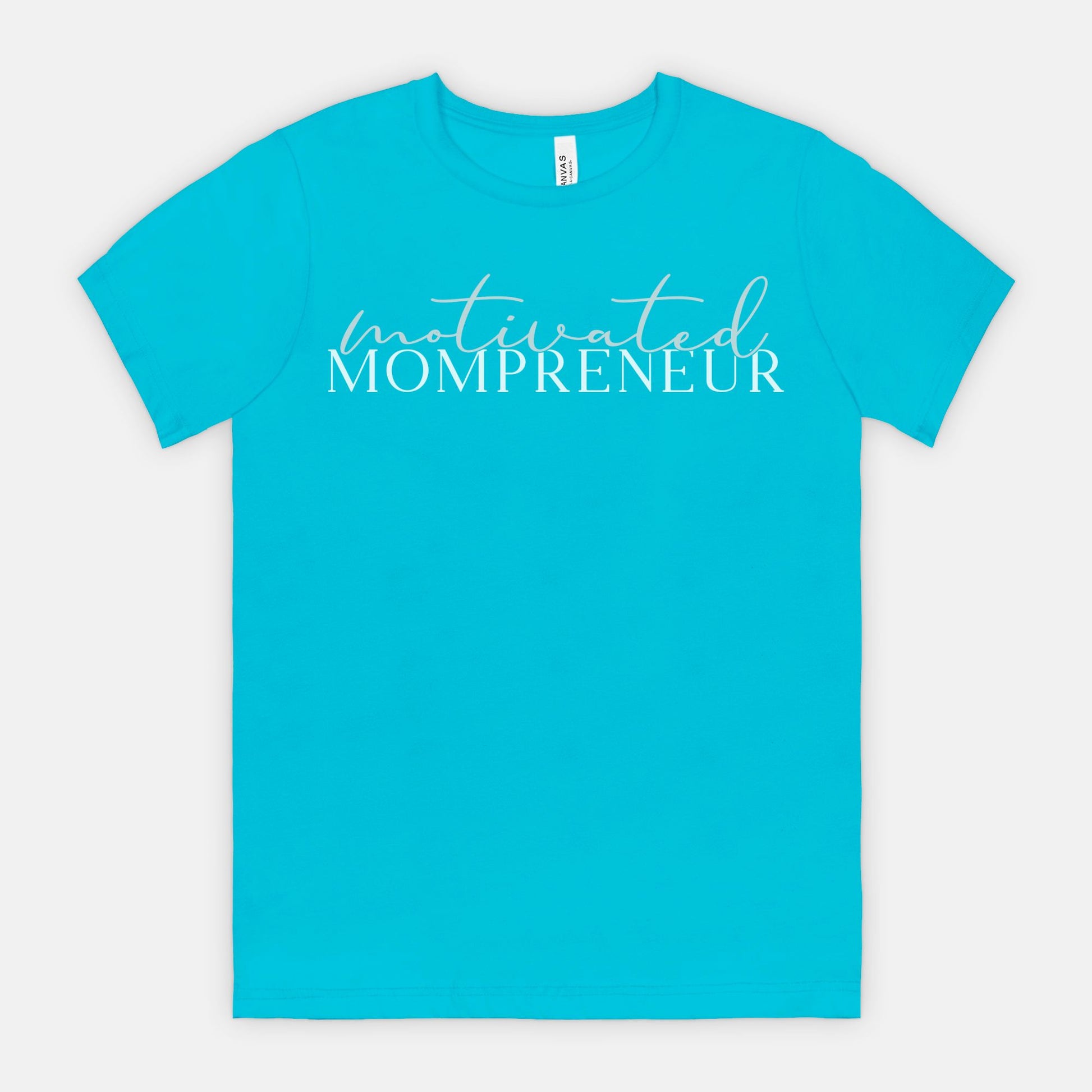 Elevate your entrepreneurial spirit with Bella Canvas Unisex Tee 3001 - Motivated Mompreneur, from Designs On The Go. Showcase your drive and style effortlessly with this comfortable and inspiring design, perfect for the dedicated mompreneur.