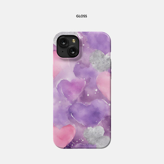 iPhone 15 Plus Slim Case - Floating Hearts