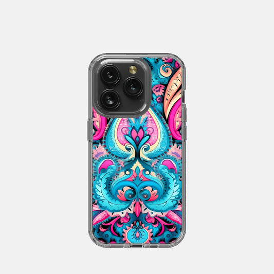iPhone 15 Pro Clear Case - Colorful Design