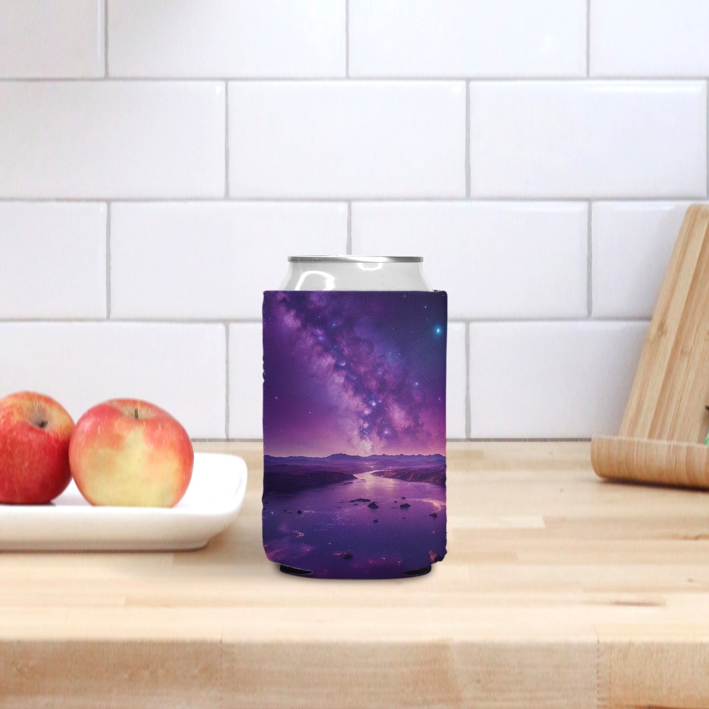 Introducing our Milky Way River Can Cooler from Designs On The Go, where style meets functionality. Keep your drinks cool in celestial charm with this unique design, perfect for stargazers and nature enthusiasts alike. Embrace the cosmos with every sip, whether indoors or under the open sky.