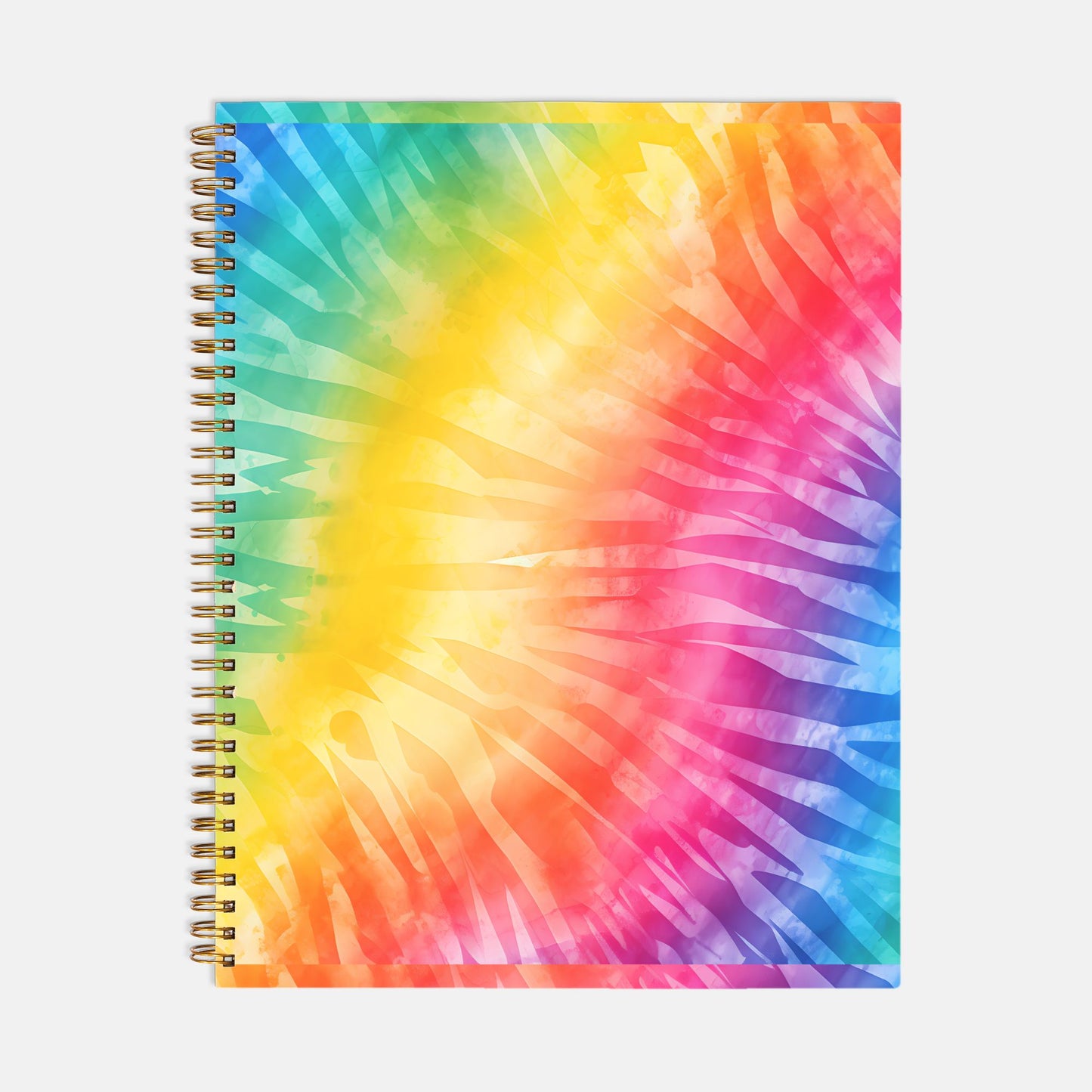 Planner Hardcover Spiral 8.5 x 11 - Rainbow Tie Dye