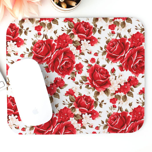 Mouse Pad (Rectangle) - Red Roses