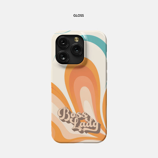 iPhone 15 Pro Slim Case - Boss Lady Retro Flower