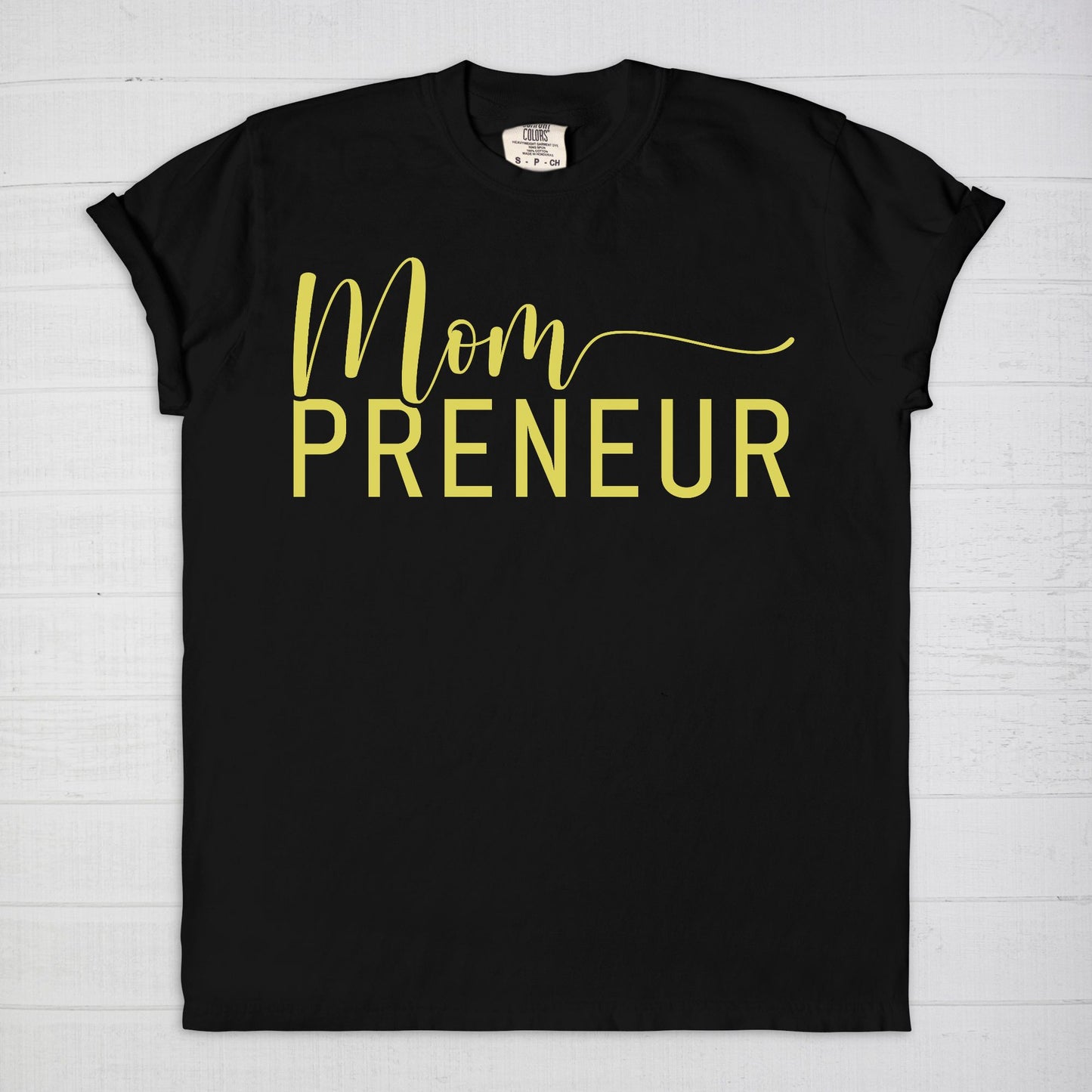 Celebrate your entrepreneurial spirit with the Comfort Color Tee 1717 - Mompreneur from Designs On The Go. This stylish, high-quality tee offers ultimate comfort and durability, perfect for busy moms building their empires. Show off your mompreneur pride in everyday wear!