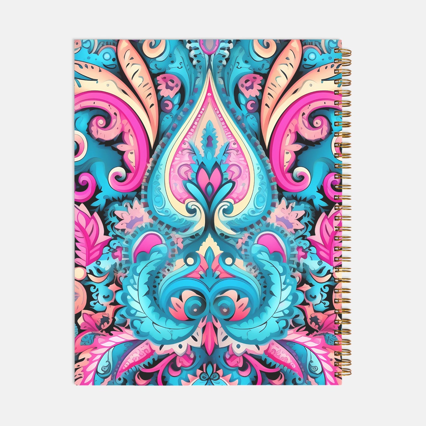 Notebook Hardcover Spiral 8.5 x 11 - Colorful Design