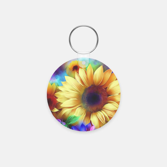 Key Chain (Round) - Sunflower Color