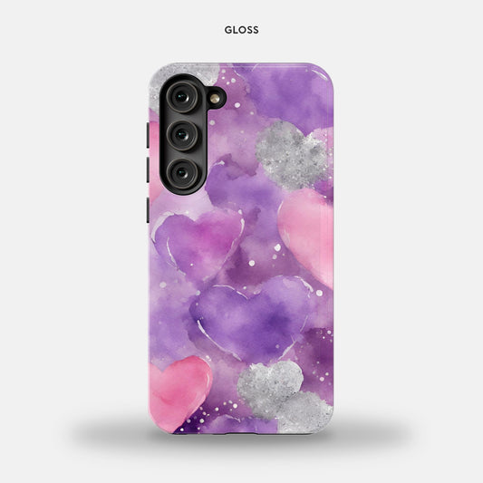 Samsung Galaxy S23 Plus Tough Case - Floating Hearts