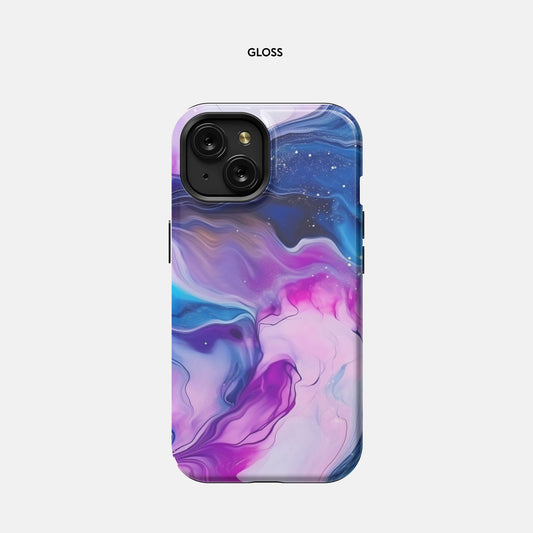 iPhone 15 Tough Case - Jewel Tone Marble