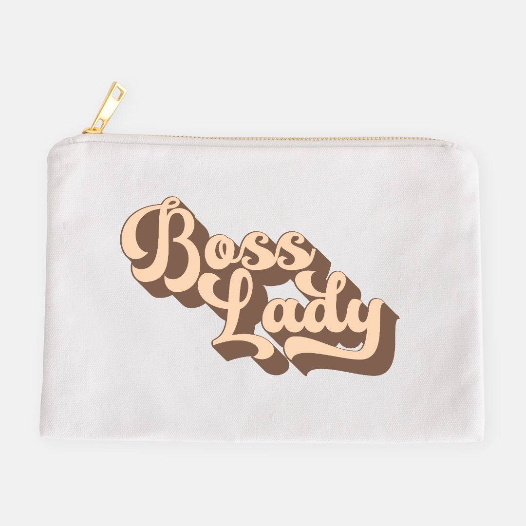 Zipper Canvas Bag  - Boss Lady Retro