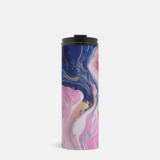 Thermal Tumbler 16 oz. - Pink Paint Swirl