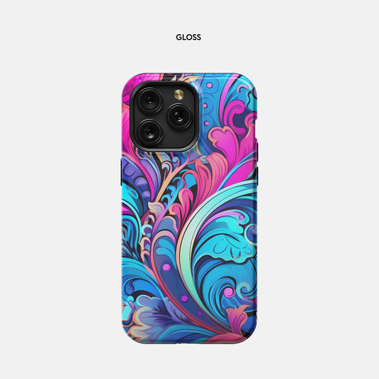 iPhone 15 Pro Max MagSafe Tough Case - Feathers N Florals