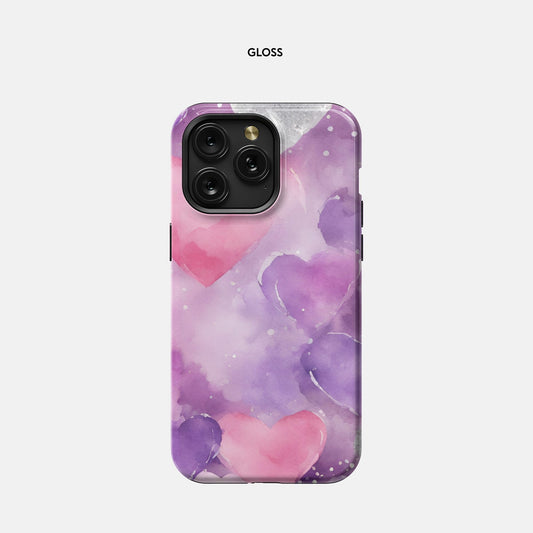 iPhone 15 Pro Max Tough Case - Floating Hearts