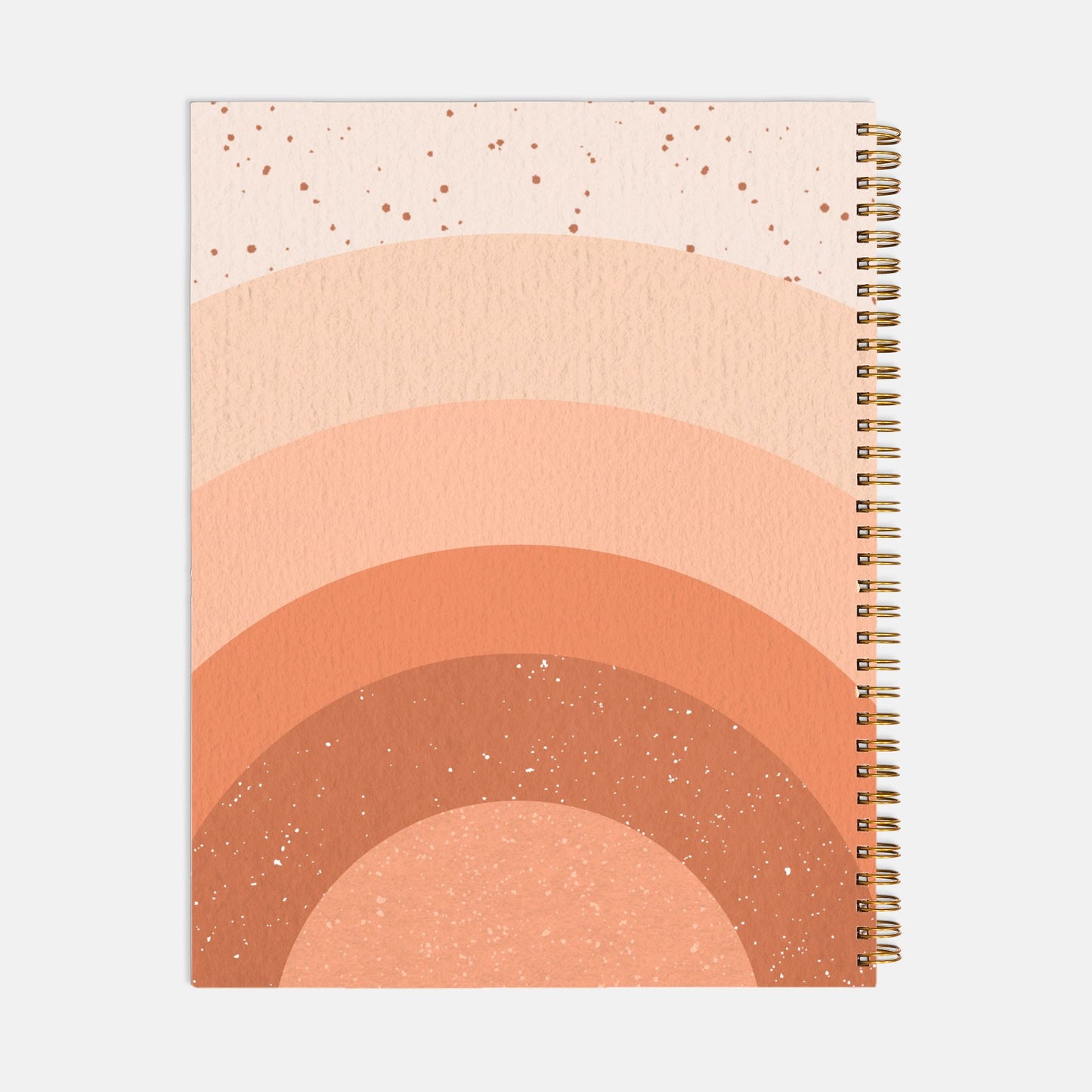 Planner Hardcover Spiral 8.5 x 11 - Boss Lady Retro Rainbow