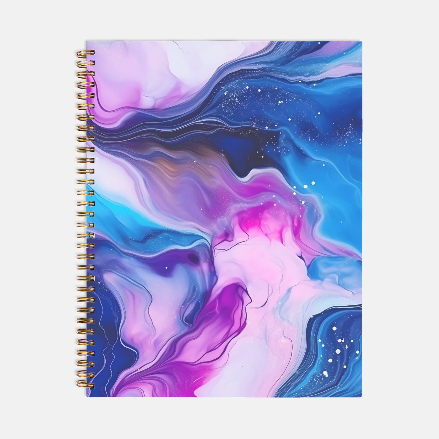 Planner Hardcover Spiral 8.5 x 11 - Jewel Tone Marble