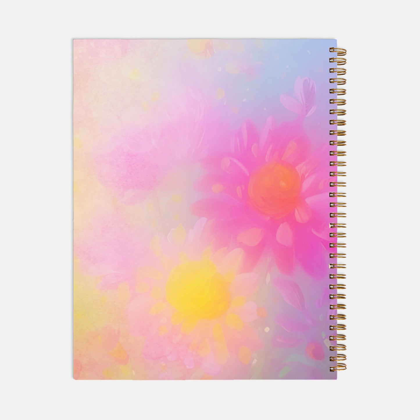 Planner Hardcover Spiral 8.5 x 11 - Mompreneur Fantasy Daisy