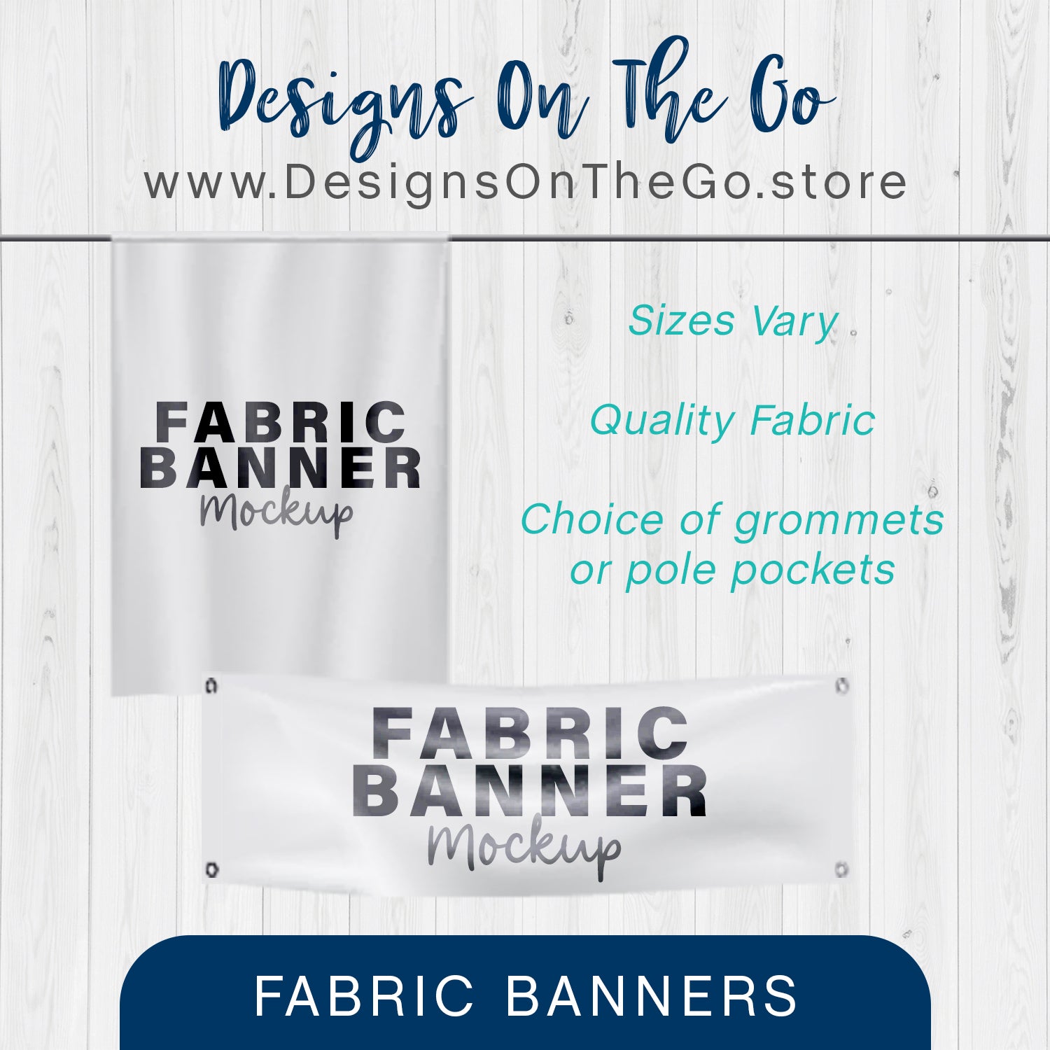 Promote your brand with our Fabric Banner from Designs On The Go. Made from high-quality materials, this vibrant banner is perfect for events, trade shows, or storefront displays. Lightweight and durable, it ensures easy setup and transport while delivering a professional look that captures attention. Elevate your marketing today!