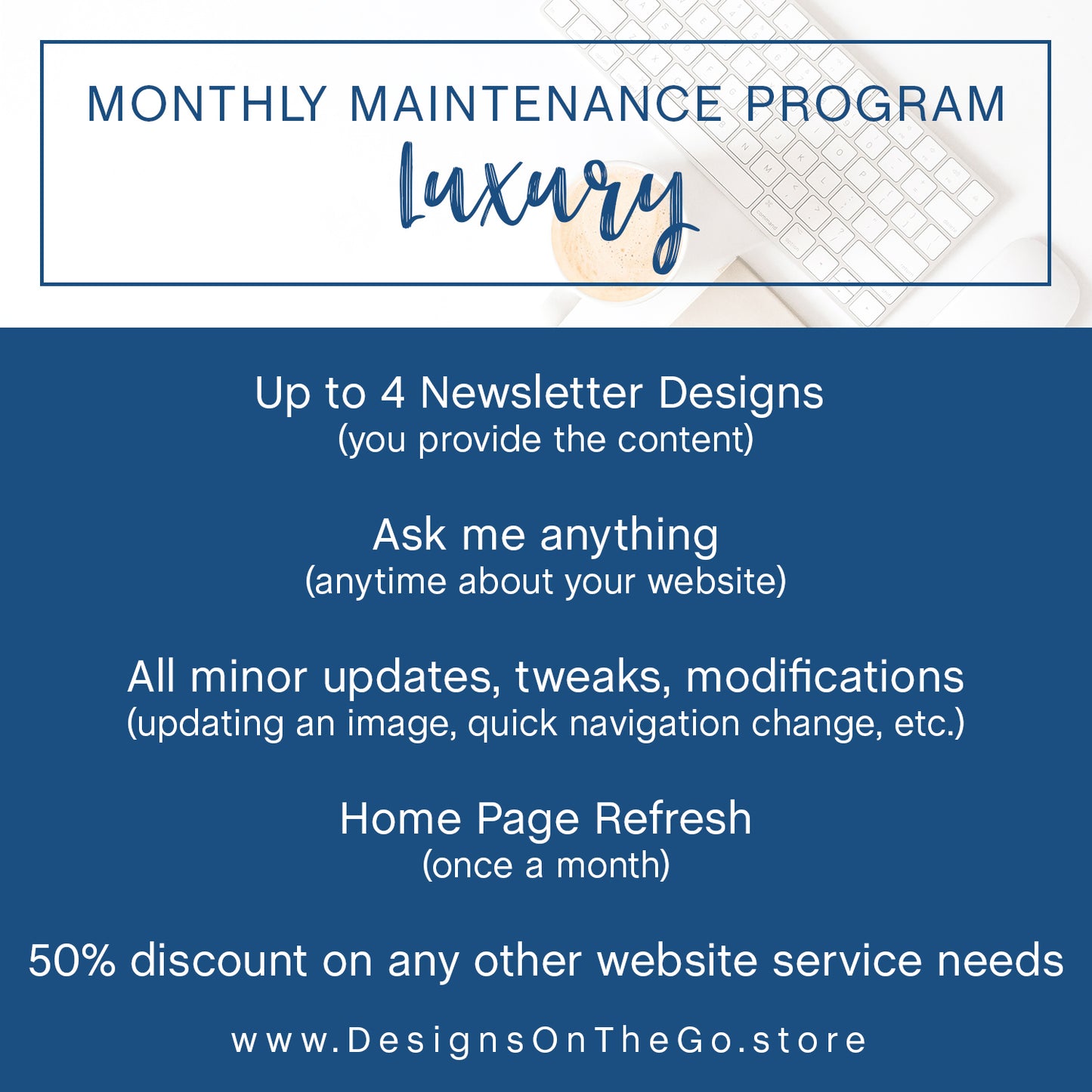 Website Monthly Maintenance Luxury